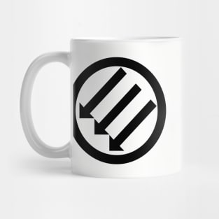 ANTIFA Post-WWII anti-fascism Anti-Fascist Action Anti-racism symbol black Mug